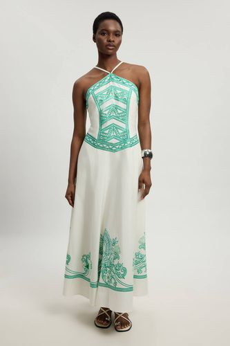 Robe Dos Nu À Détail Brodé | Taille 16 - KarenMillen - Modalova