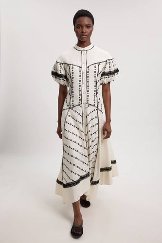 Robe Chemise À Ourlet Mouchoir Avec Détails Contrastants | Taille 16 - KarenMillen - Modalova