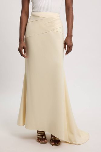 Jupe Maxi À Cascade En Tissu Stretch Compact | Taille 18 - KarenMillen - Modalova
