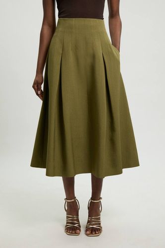 Jupe Ample Ajustée En Mélange De Viscose | Taille 18 - KarenMillen - Modalova