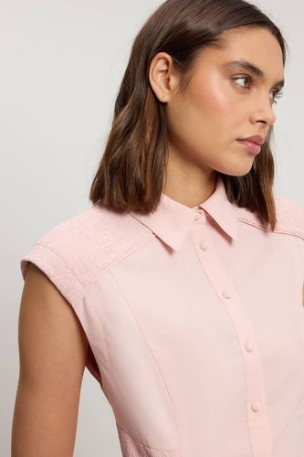 Haut Tissé À Col Froncé | Taille 18 - KarenMillen - Modalova