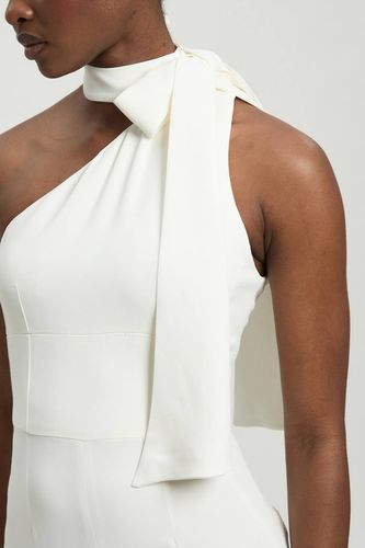 Combinaison-pantalon En Satin À Une Épaule Avec Détail Plissé | Taille 16 - KarenMillen - Modalova