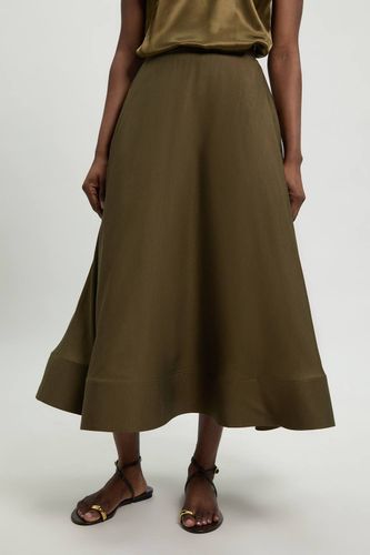 Jupe De Soirée Tissée En Viscose Et Lin Petite | Taille 16 - KarenMillen - Modalova