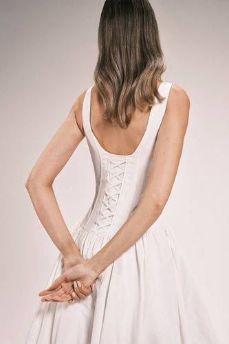 Robe Midi Tissée En Taffetas Avec Corsage Ajusté Et Jupe Bouffante | Taille 16 - KarenMillen - Modalova