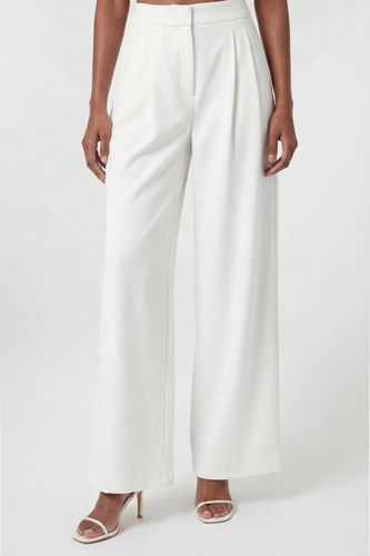 Pantalon Large Tailleur En Viscose Stretch Compact Petite | Taille 16 - KarenMillen - Modalova