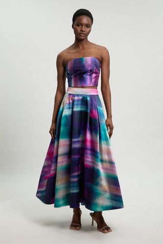 Haut Bustier Tissé En Sergé Jacquard À Imprimé Flou | Taille 18 - KarenMillen - Modalova