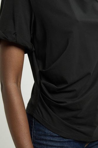 T-shirt En Jersey De Coton Avec Détail Froncé | Taille Medium - KarenMillen - Modalova