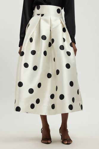 Jupe De Soirée En Sergé Tissé À Pois | Taille 18 - KarenMillen - Modalova