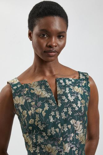 Robe Longue Ajustée En Jacquard | Taille 18 - KarenMillen - Modalova