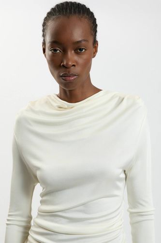 Haut Sans Manches En Crêpe De Viscose À Encolure Drapée | Taille Medium - KarenMillen - Modalova