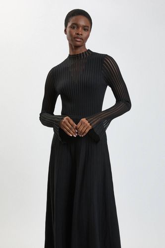 Robe Midi En Maille De Filament Mélange Viscose | Taille Medium - KarenMillen - Modalova