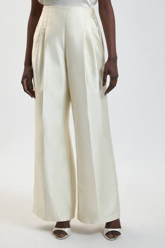 Pantalon Tailleur En Satin Structuré | Taille 18 - KarenMillen - Modalova