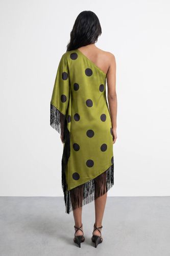 Robe Midi Asymétrique À Franges Premium | Taille 46 - Warehouse - Modalova