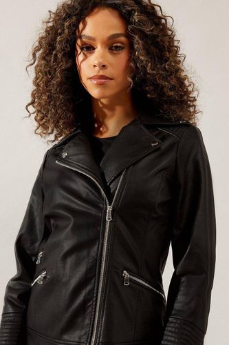 Veste de Motard en synthétique | Taille 48 - Wallis - Modalova
