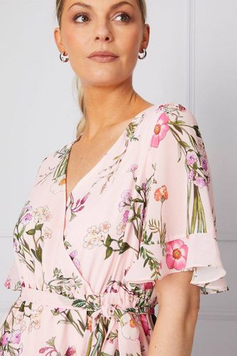 Robe Midi à Imprimé Floral et Volants pour Toute Occasion | Taille 46 - Wallis - Modalova
