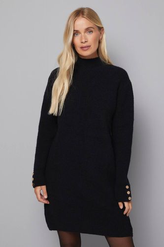 Robe Tricotée Côtelée à Détails de Dentelle Petite | Taille 38 - Wallis - Modalova