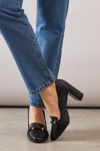 Mocassins à Talons Bloc Hauts en synthétiquecuir Coupe Large Lucky | Taille 41 - Wallis - Modalova