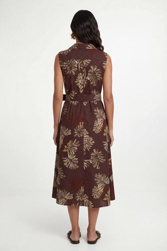 Robe Chemise En Coton À Imprimé Palmier D'été | Taille 46 - Wallis - Modalova