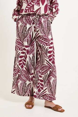 Pantalon Large À Imprimé Tropical Petite | Taille 48 - Wallis - Modalova