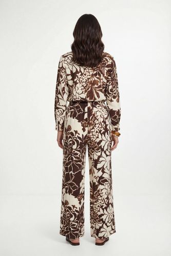 Ensemble Coordonné Pantalon Large À Imprimé Floral | Taille 48 - Wallis - Modalova