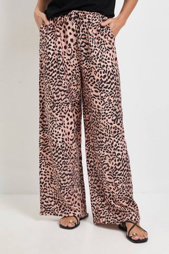Pantalon À Cordon Imprimé Léopard | Taille 48 - Wallis - Modalova