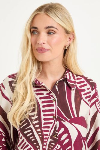 Chemise Boutonnée À Imprimé Tropical Petite Taille | Taille 48 - Wallis - Modalova