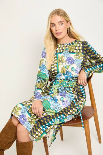 Robe Midi Droite À Patchwork Petite Taille | Taille 48 - Wallis - Modalova