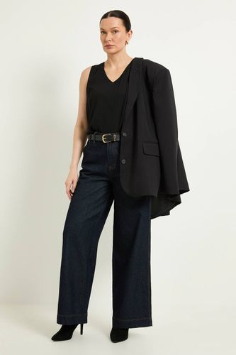 Débardeur Uni à Col V | Taille 48 - Wallis - Modalova