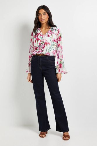 Blouse à Détails de Volants Floraux | Taille 46 - Wallis - Modalova