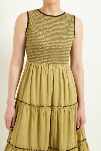 Robe Longue En Coton Dobby D'été | Taille 48 - Wallis - Modalova