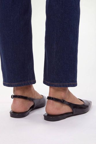 Ballerines À Bride Arrière Pointues En Synthétiquecuir Effet Croco Mabel | Taille 41 - Wallis - Modalova
