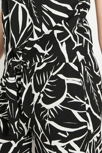 Haut Petite À Manches Papillon En Jersey Tropical Avec Détail Nœud | Taille 48 - Wallis - Modalova