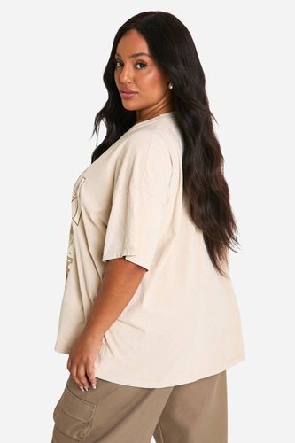 T-shirt oversize lavé Plus Arizona | Taille 48 - boohoo - Modalova