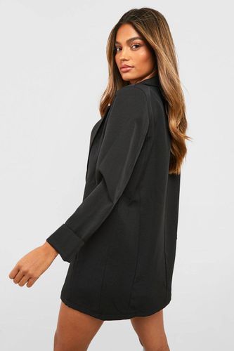 Basics Blazer en Tissu Tissé à Manchette Tournante, Coupe Décontractée | Taille 44 - boohoo - Modalova