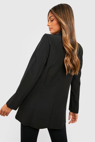 Basics Blazer ajusté en tissu tissé à simple boutonnage | Taille 44 - boohoo - Modalova