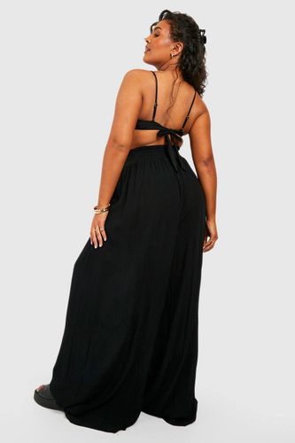 Plus Cheesecloth Beach Trousers | Taille 46 - boohoo - Modalova