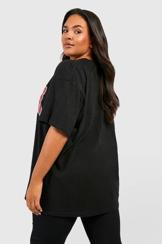 Grande taille - T-shirt oversize à slogan Brooklyn | Taille 46 - boohoo - Modalova