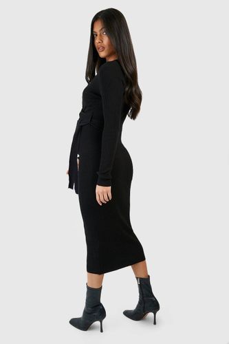 Robe Midi Maternité Tricotée Portefeuille | Taille 44 - boohoo - Modalova