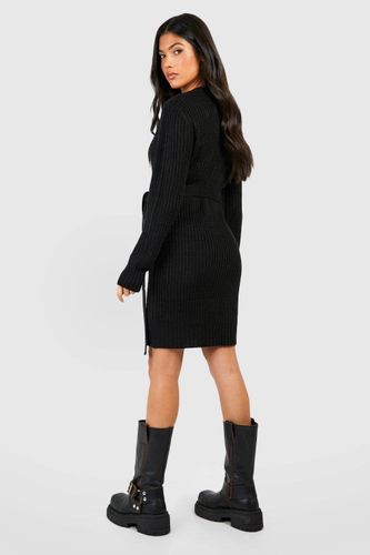 Maternité Robe Pull en Maille Douce à Ceinture Nouable | Taille Medium - boohoo - Modalova