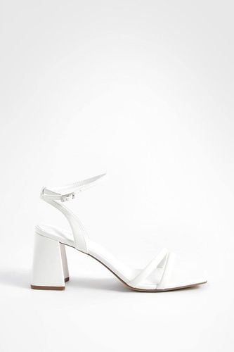 Escarpins À Talons Blocs Mi-hauts Avec Brides Rembourrées En 2 Parties | Taille 41 - boohoo - Modalova