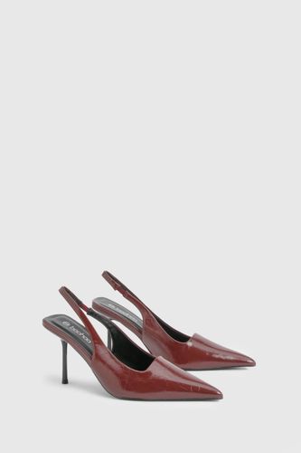 Slingback Extreme Point Court Shoes | Taille 40 - boohoo - Modalova