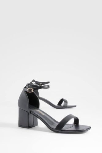 Talons minimalistes à talon bas | Taille 41 - boohoo - Modalova