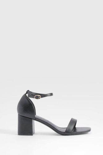 Talons à talon bas, coupe large et minimalistes | Taille 41 - boohoo - Modalova