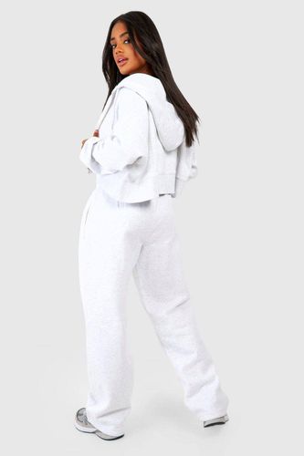 Deep Hem Crop Top 3 pièces survêtement à capuche | Taille 44 - boohoo - Modalova