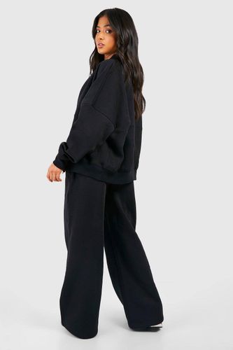 Petite survêtement bomber zippé à jambes droites pour petites tailles | Taille Medium - boohoo - Modalova
