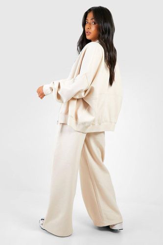 Petite survêtement bomber zippé à jambes droites pour petites tailles | Taille Medium - boohoo - Modalova