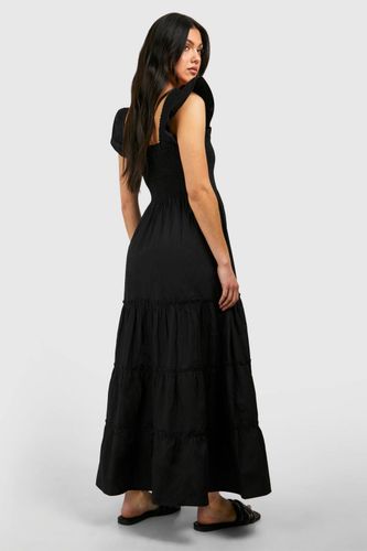 Maternité Robe Mi-Longue à Manches Volants | Taille 44 - boohoo - Modalova
