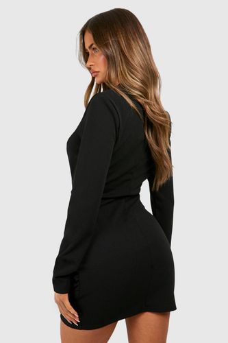 Robe blazer portefeuille à manches longues | Taille 46 - boohoo - Modalova