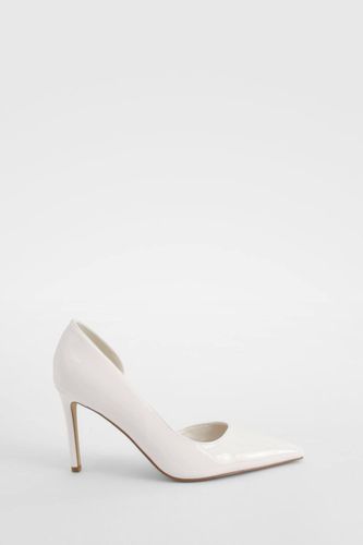 Escarpin Vernis À Découpe Mi-hauteur Basique | Taille 41 - boohoo - Modalova