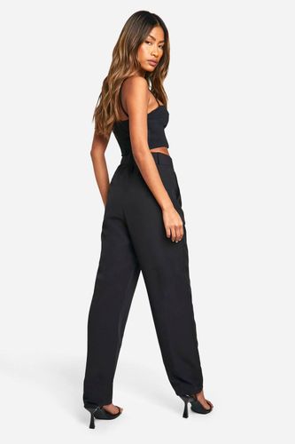 Pantalon ras-du-cou à ceinture | Taille 44 - boohoo - Modalova